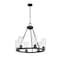 Z-Lite Titus 6 Light Chandelier, 26in. W x 24.5in. H, Matte Black 826-6MB - alternate 5